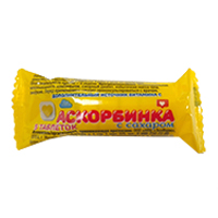 Витатека аскорбинка таб. крутка с сахаром 2,9г №10