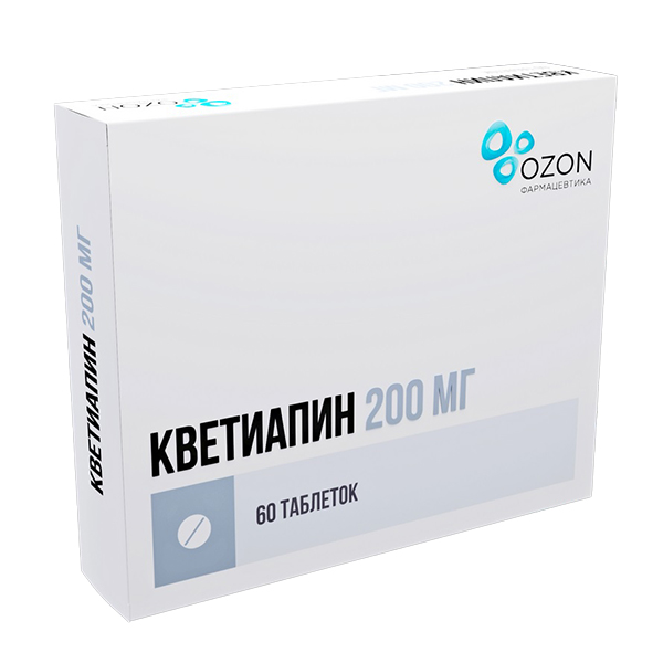 Кветиапин-Виал таб. п.п.о. 200мг №60