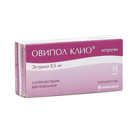 Овипол клио супп. ваг. 0,5мг №15