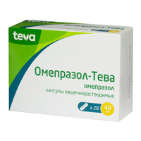 Омепразол-тева капс. кш/раств 40мг №28