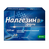 Налгезин форте таб. п.п.о. 550мг №10