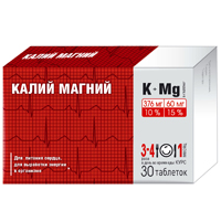 Здравсити калий-магний таб. 1140мг №30