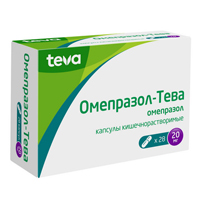 Омепразол-тева капс. кш/раств 20мг №28