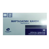 Миртазапин канон таб. п.п.о. 30мг №30