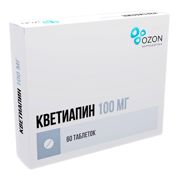Кветиапин-СЗ таб. п.п.о. 100мг №60