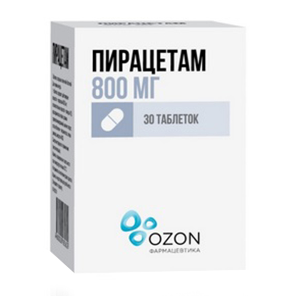 Пирацетам таб. п.п.о. 800мг №30