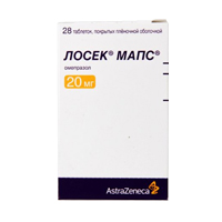 Лосек Мапс таб. п.п.о. 20мг №28