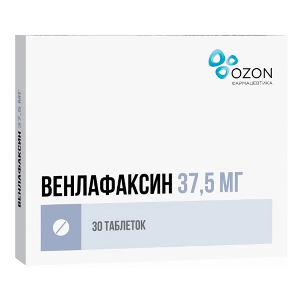 Венлафаксин Органика таб. п.п.о. 37,5мг №30