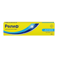 Релиф мазь д/рект. и наружн. прим. 2,5мг/г 28,4г №1