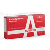 Карведилол-Акрихин таб. 12,5мг №30