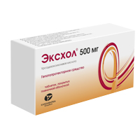 Эксхол таб. п.п.о. 500мг №50