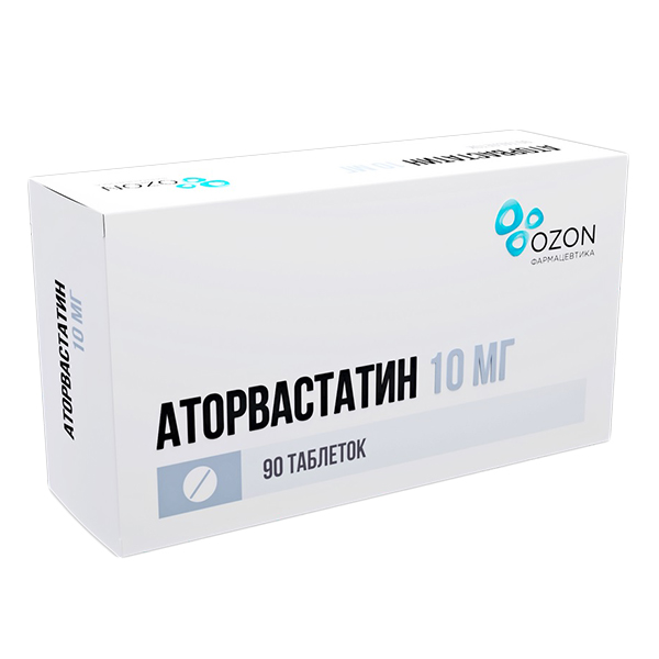 Аторвастатин таб. п.п.о. 10мг №30