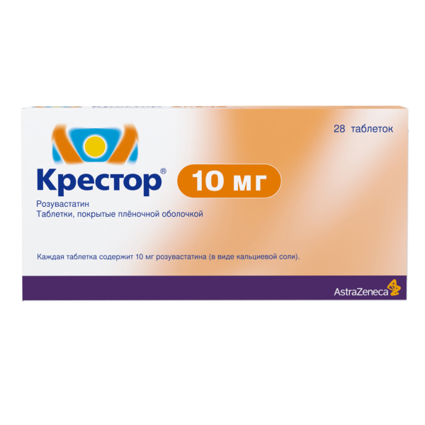 Крестор таб. п.п.о. 10мг №28