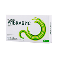 Улькавис таб. п.п.о. 120мг №56