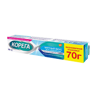 Корега крем д/фиксации зубных протезов экстра сильный мятный 70г
