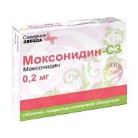 Моксонидин-СЗ таб. п.п.о. 0,2мг №30