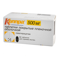 Кеппра таб. п.п.о. 500мг №60
