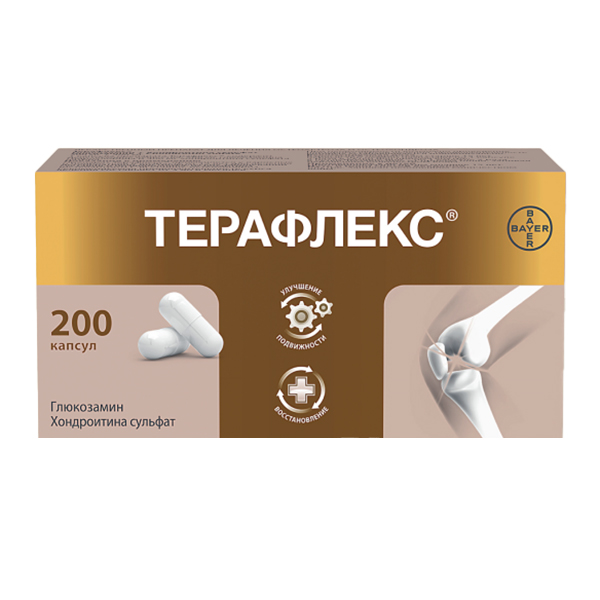 Терафлекс капс. 500мг+400мг №200