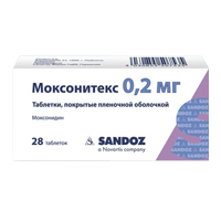 Моксонитекс таб. п.п.о. 0,2мг №28
