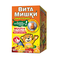 Витамишки мульти плюс йод+холин память и внимание пастилки жев вишня-апельсин-лимон-клубника 2400мг №60