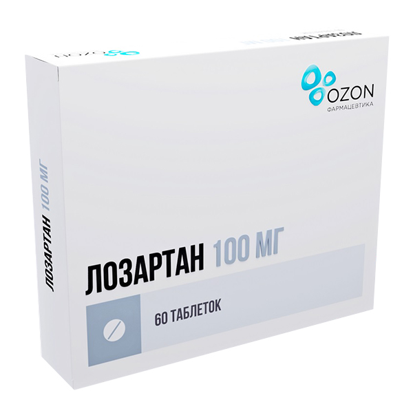 Лозартан таб. п.п.о. 100мг №30