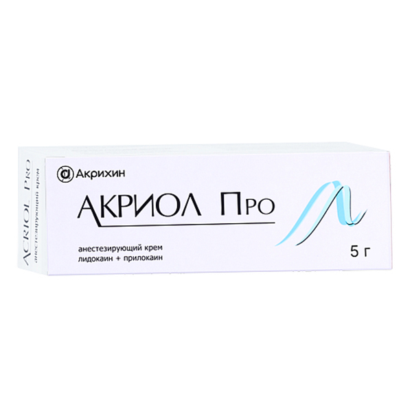 Акриол про крем д/местн. и наруж прим. 2,5%+2,5% 5г №1