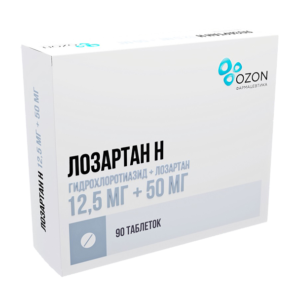 Лозартан Н таб. п.п.о. 12,5мг+50мг №30