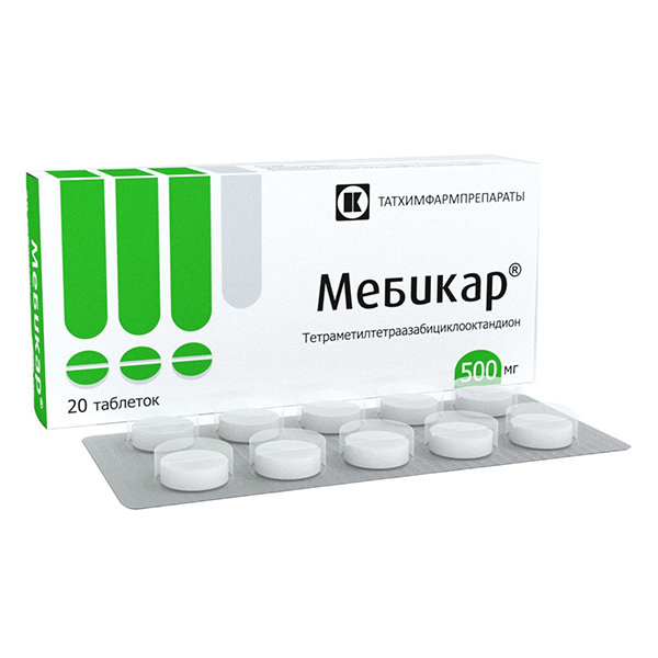 Мебикар таб. 500мг №20