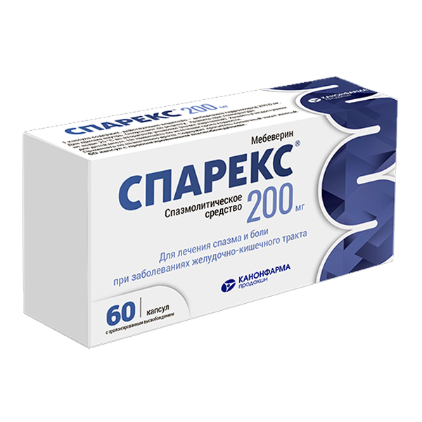 Спарекс капс. пролонг. высвоб. 200мг №60