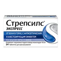 Стрепсилс экспресс таб. д/рассас №24
