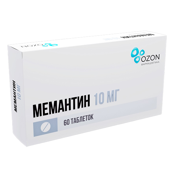 Мемантин таб. п.п.о. 10мг №60