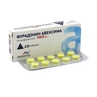 Фурадонин таб. 100мг №20