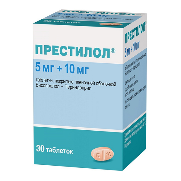 Престилол таб. п.п.о. 5мг+10мг №30