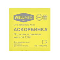 Аскорбинка life ascorbic acid пор. 2,5г
