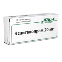 Эсциталопрам-Алси таб. п.п.о. 20мг №30