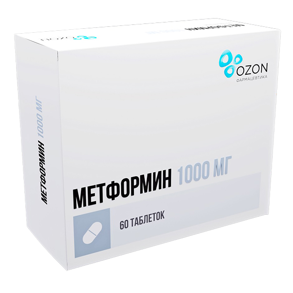Метформин таб. 1000мг №60