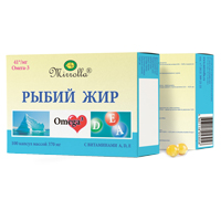 Витатека рыбий жир капс. вит А,Д,Е 0,37г №100