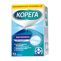 Корега био формула таб. д/очистки зуб протезов №72