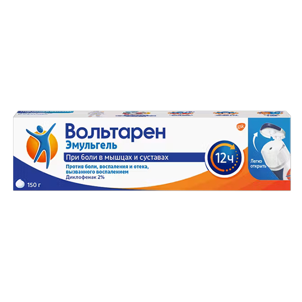 Вольтарен эмульгель гель д/наружн. прим. 2% 150г №1