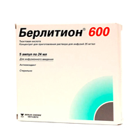 Берлитион 600 конц.д/инф. 25мг/мл 24мл №5