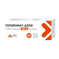 Топирамат-Алси таб. п.п.о. 100мг №30