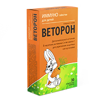 Веторон иммуно таб. жев. д/детей 770мг №30