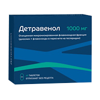 Детравенол таб. п.п.о. 1000мг №60