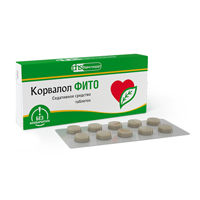 Корвалол фито таб. 1,16мг+28мг+16,4мг №50