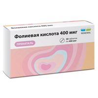 Фолиевая кислота пренаталь таб. 400мкг №90
