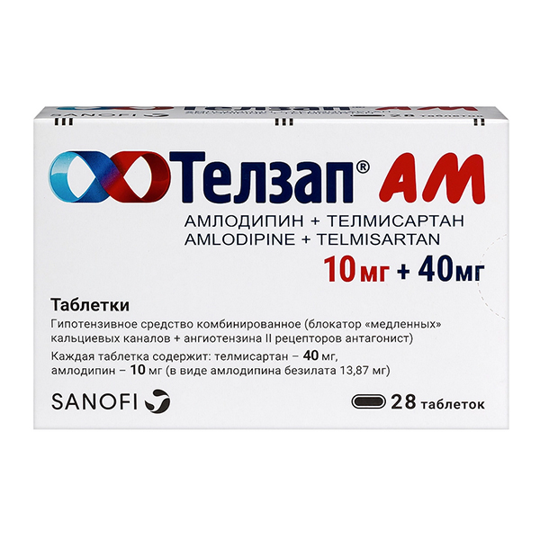 Телзап АМ таб. 10мг+40мг №28