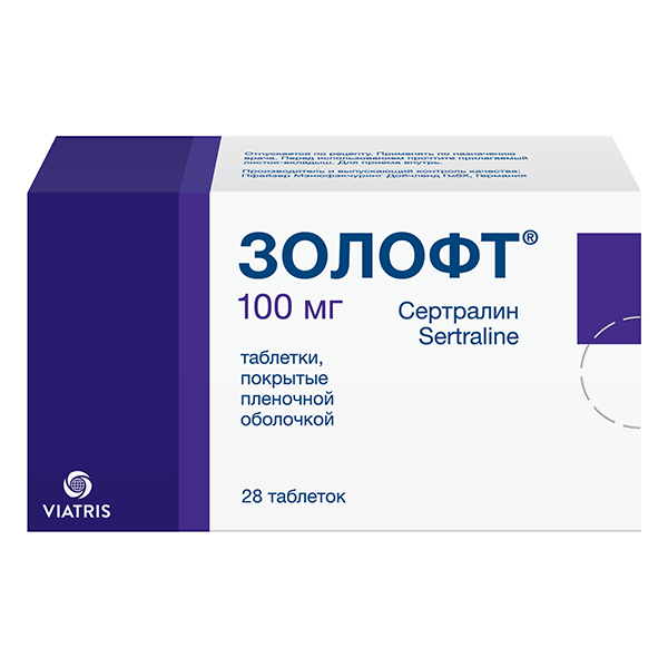 Золофт таб. п.п.о. 100мг №28