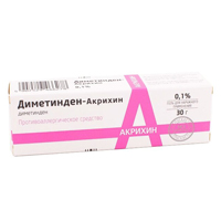Диметинден-Акрихин гель д/наружн. прим. 0,1% 30г №1