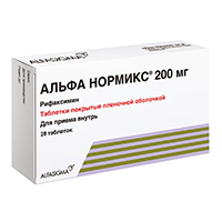 Альфа нормикс таб. п.п.о. 200мг №12
