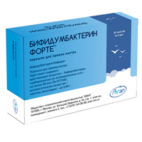 Бифидумбактерин форте пор. д/приема внутрь 50млн КОЕ/пакет 0,85г №10